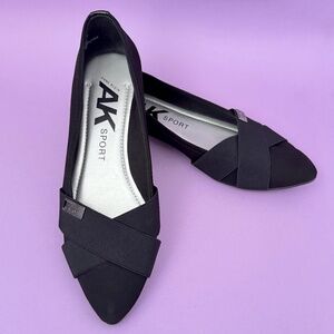 Anne Klein Sport Otavia Ballet Flat Black Size 7M
